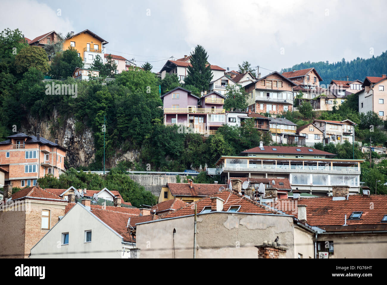 Houses in Sarajevo, Bosnia and Herzegovina Stock Photo Alamy