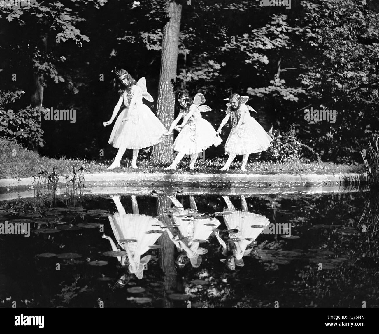 BUTTERFLY DANCE, 1920. /nKatherine Deming, Alice Deming and Evelyn