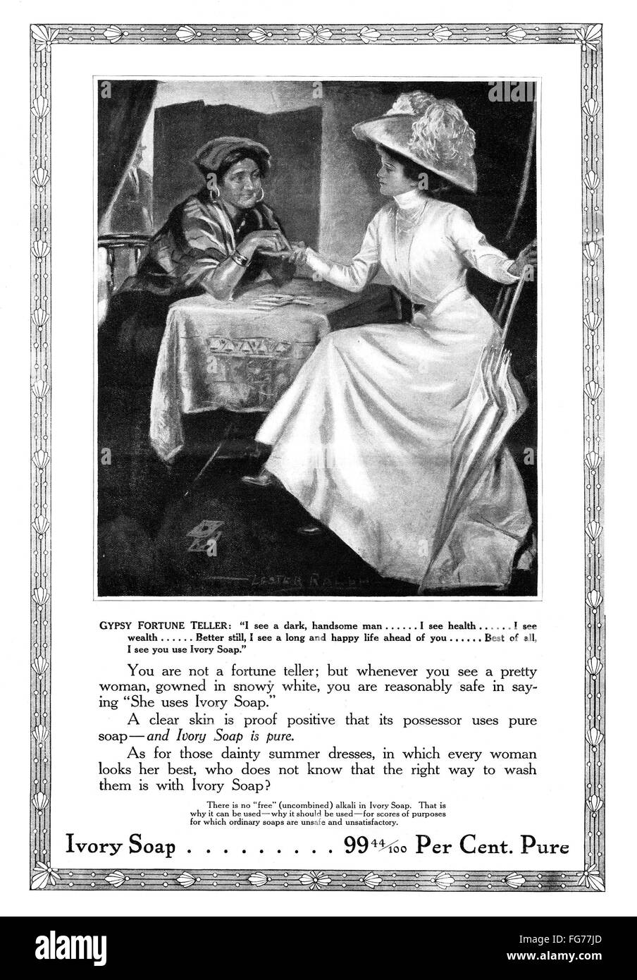 AD IVORY SOAP, 1911. /nAmerican advertisement for Ivory Soap, 1911