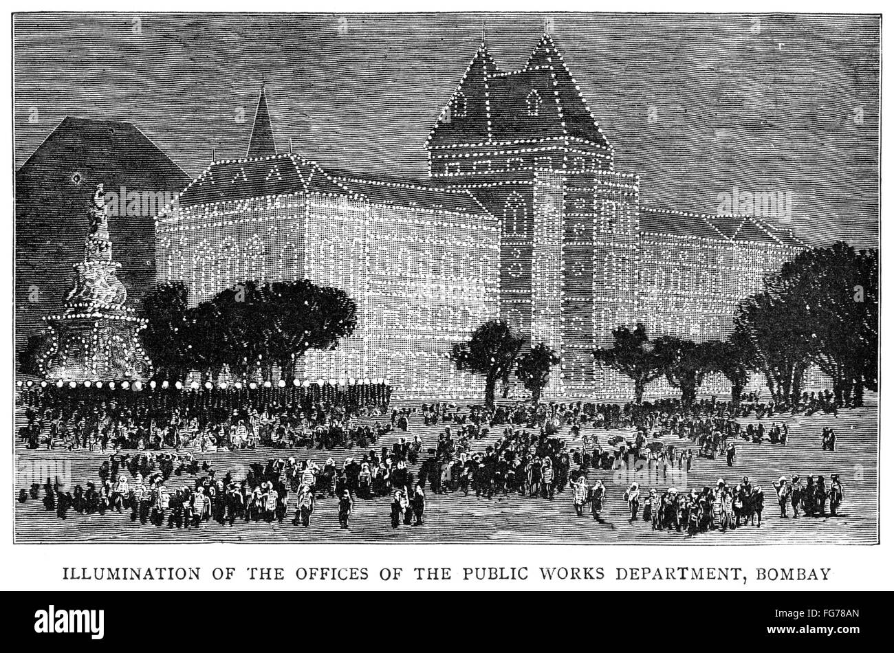 GOLDEN JUBILEE, 1887. /nIllumination of the Public Works Department in