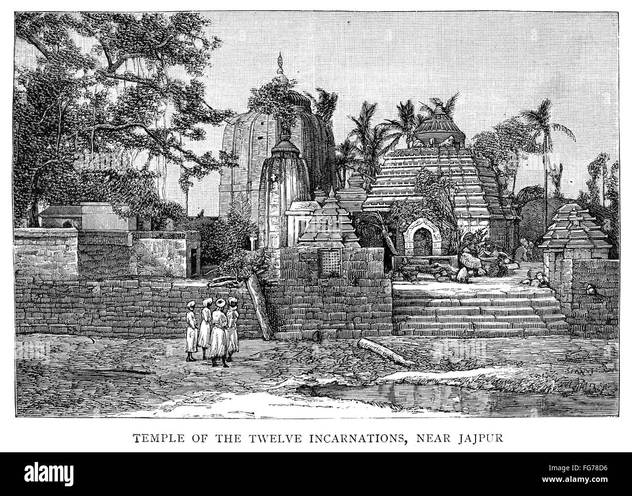 INDIA HINDU TEMPLE. /nA Hindu temple in Jajpur, Odisha, India. English