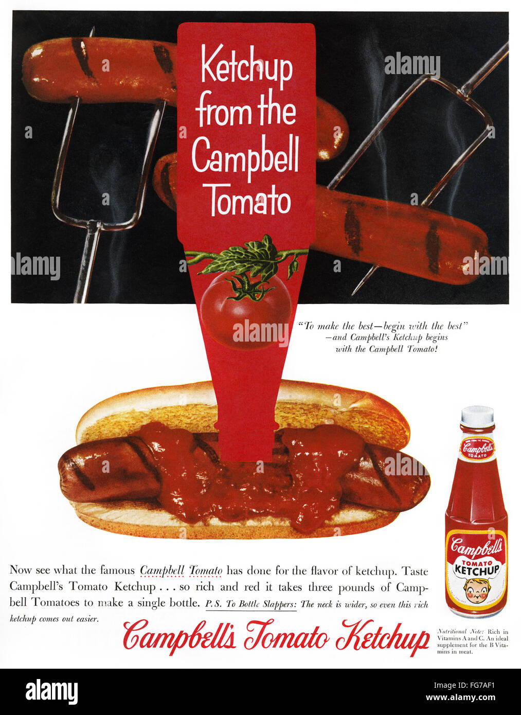 Vintage ketchup advertisement hires stock photography and images Alamy