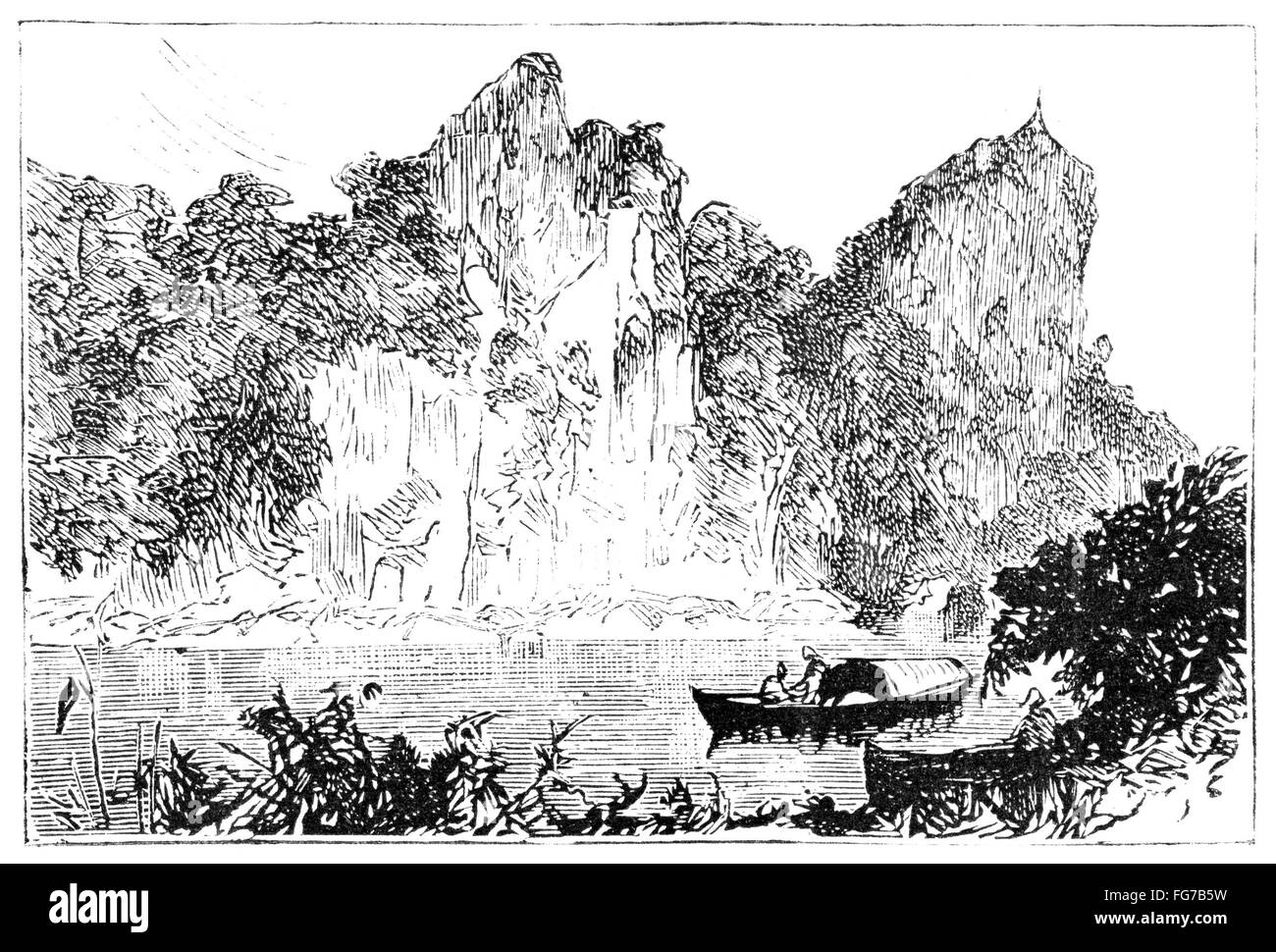 BURMA: RIVER, 1885. /nThe Ataran River in Burma (now Myanmar). English ...