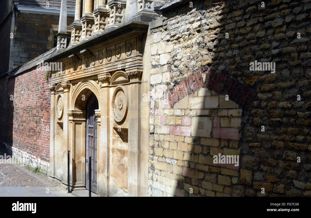Gonville and Caius College, Senate House Passage in Cambridge, England Stock Photo
