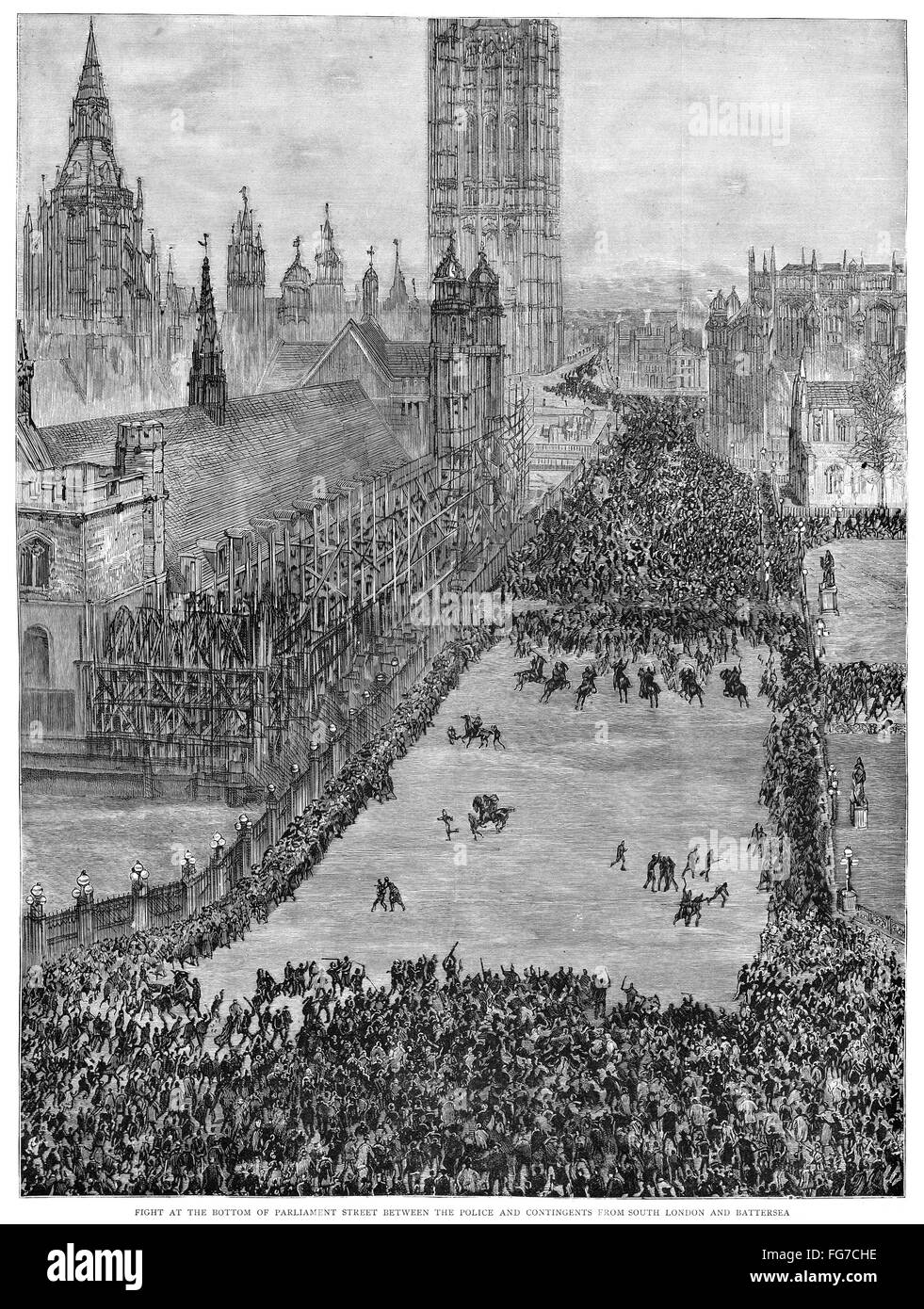 BLOODY SUNDAY, 1887. /nClash between police and socialist and Irish ...
