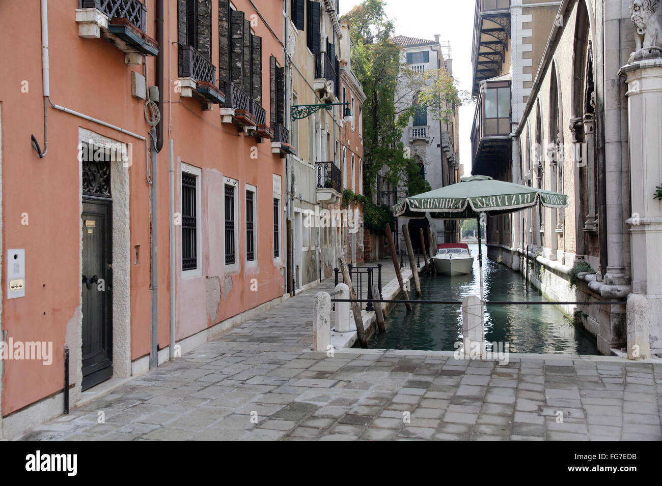 geography / travel, Italy, Venetia, Venice, San Marco Quarter, Rio dell' Orso, gondola station, Additional-Rights-Clearance-Info-Not-Available Stock Photo