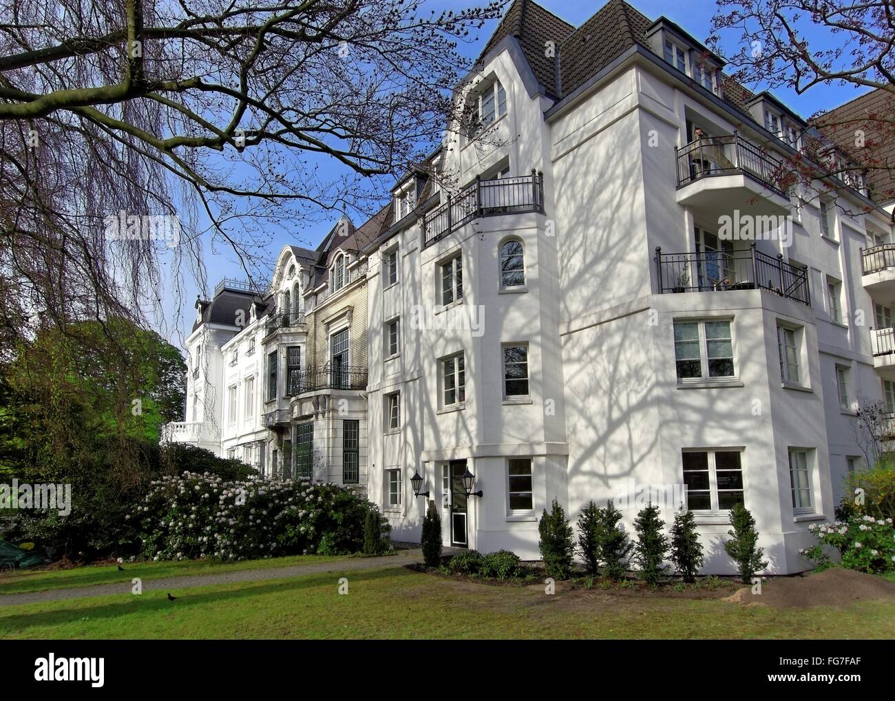 geography / travel, Germany, Hamburg, Harvestehude, terraced houses in