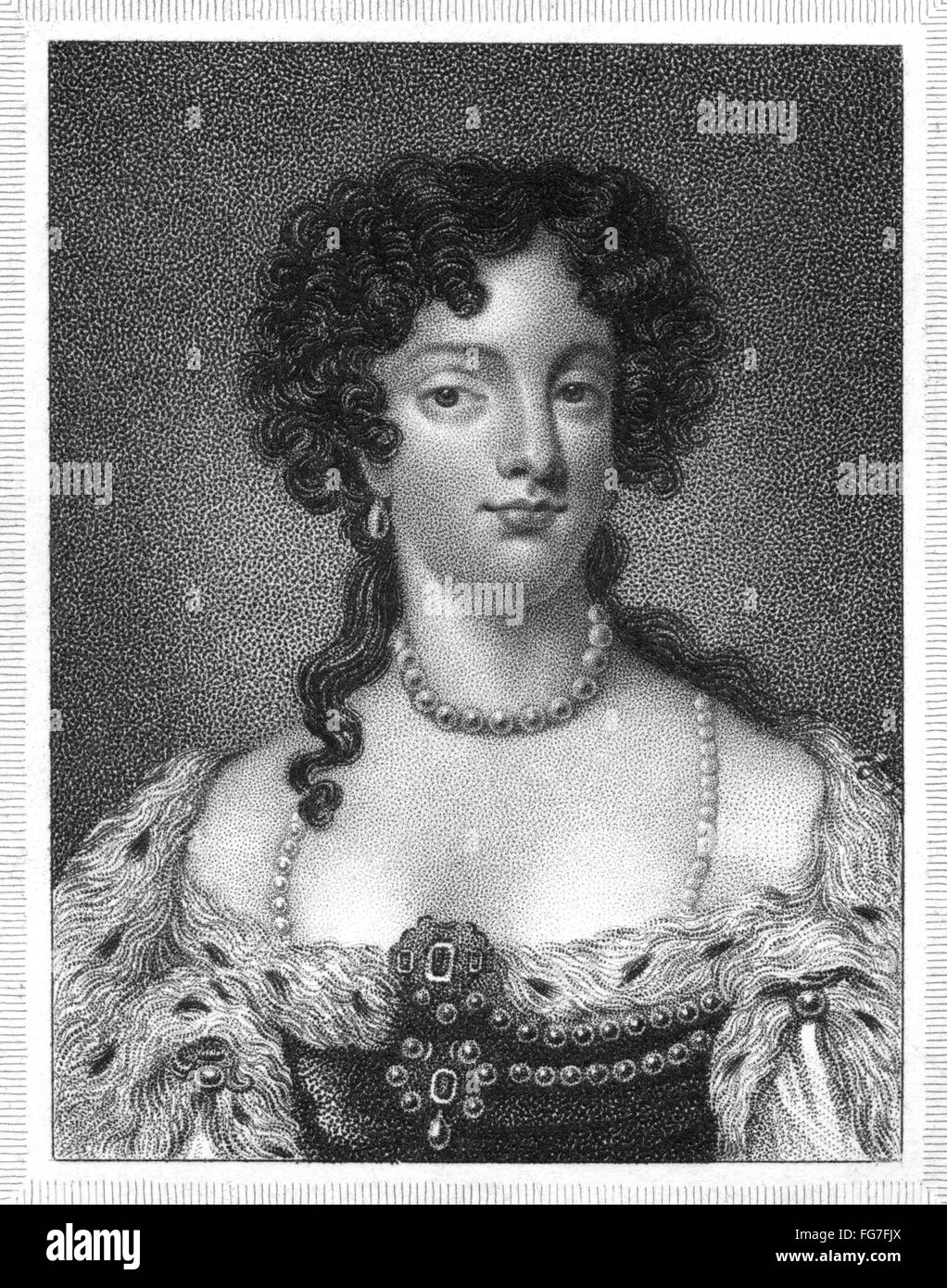 CATHERINE OF BRAGANZA /n(16381705). Portuguese queen, wife of Charles