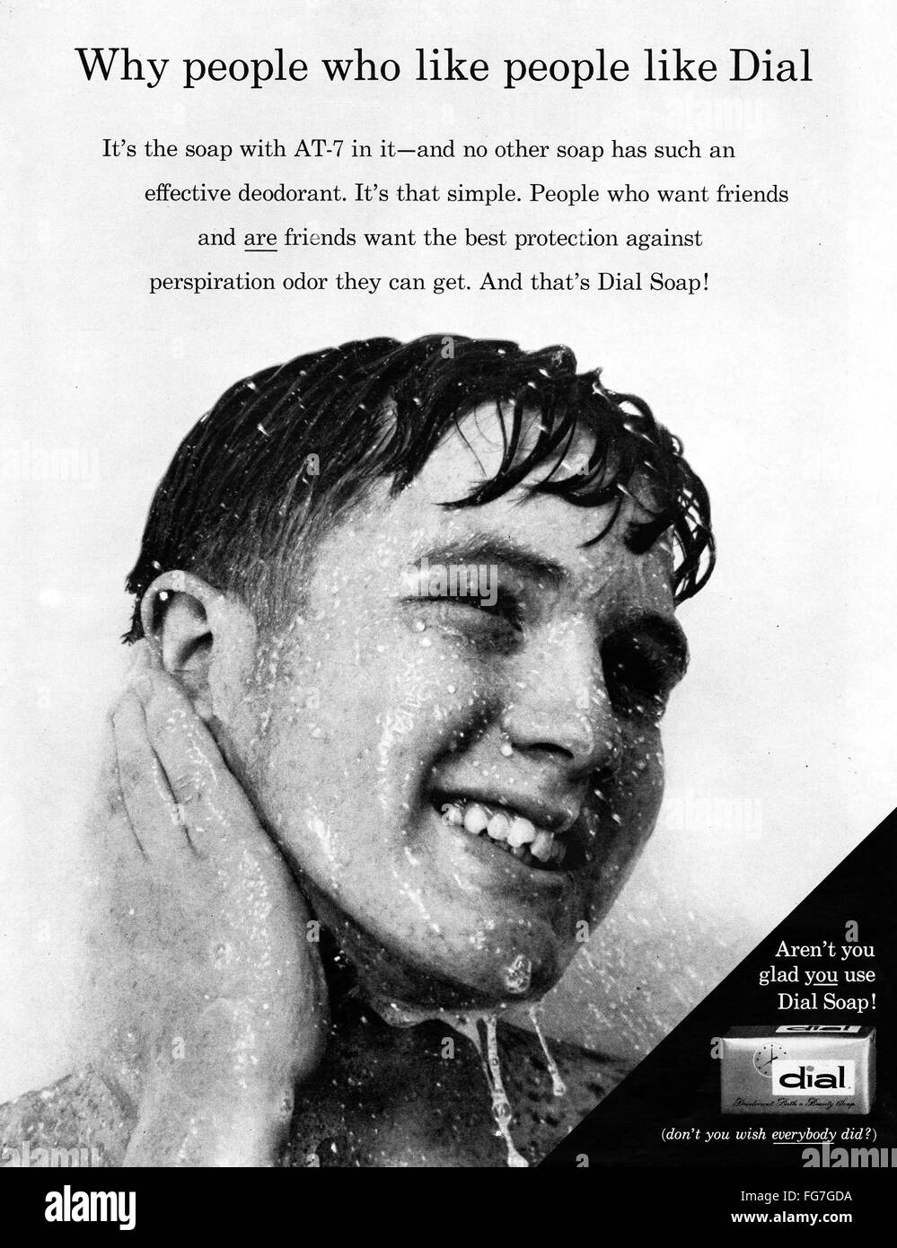 Ad Dial Soap 1959 Namerican Advertisement For Dial Soap Stock Photo Alamy