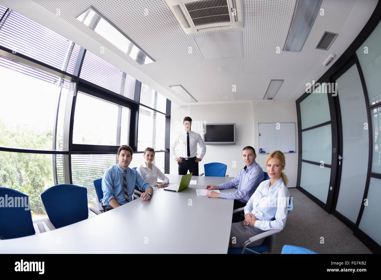 business people in a meeting at office Stock Photo - Alamy