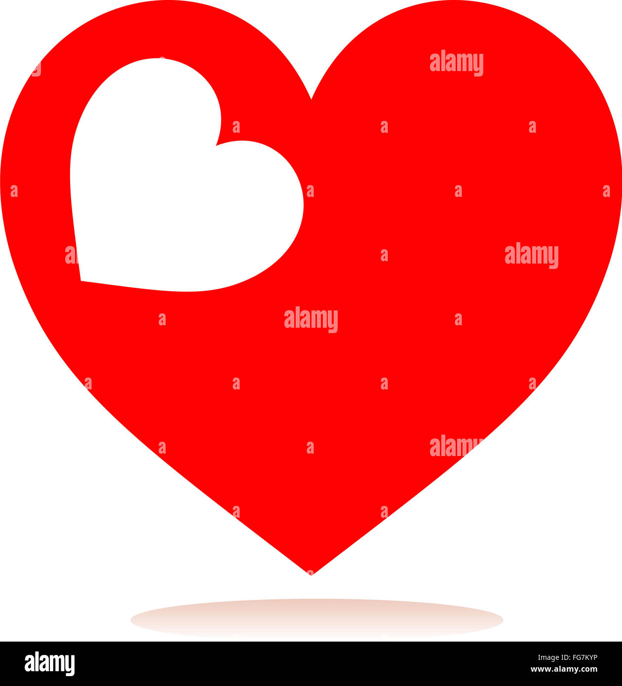 Heart Love red glossy symbol. Beautiful glossy tag Stock Photo - Alamy