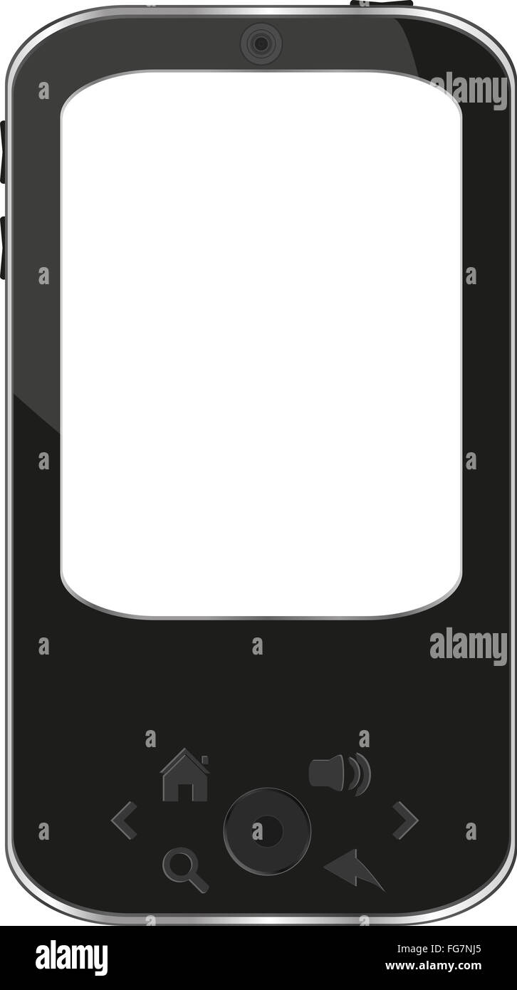 vector smart phone isolated on white Stock Photo - Alamy