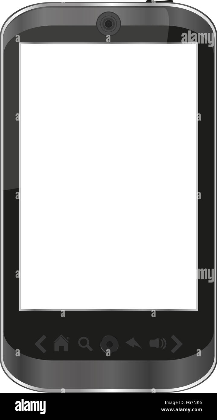 vector smart phone isolated on white - iphone Stock Photo - Alamy
