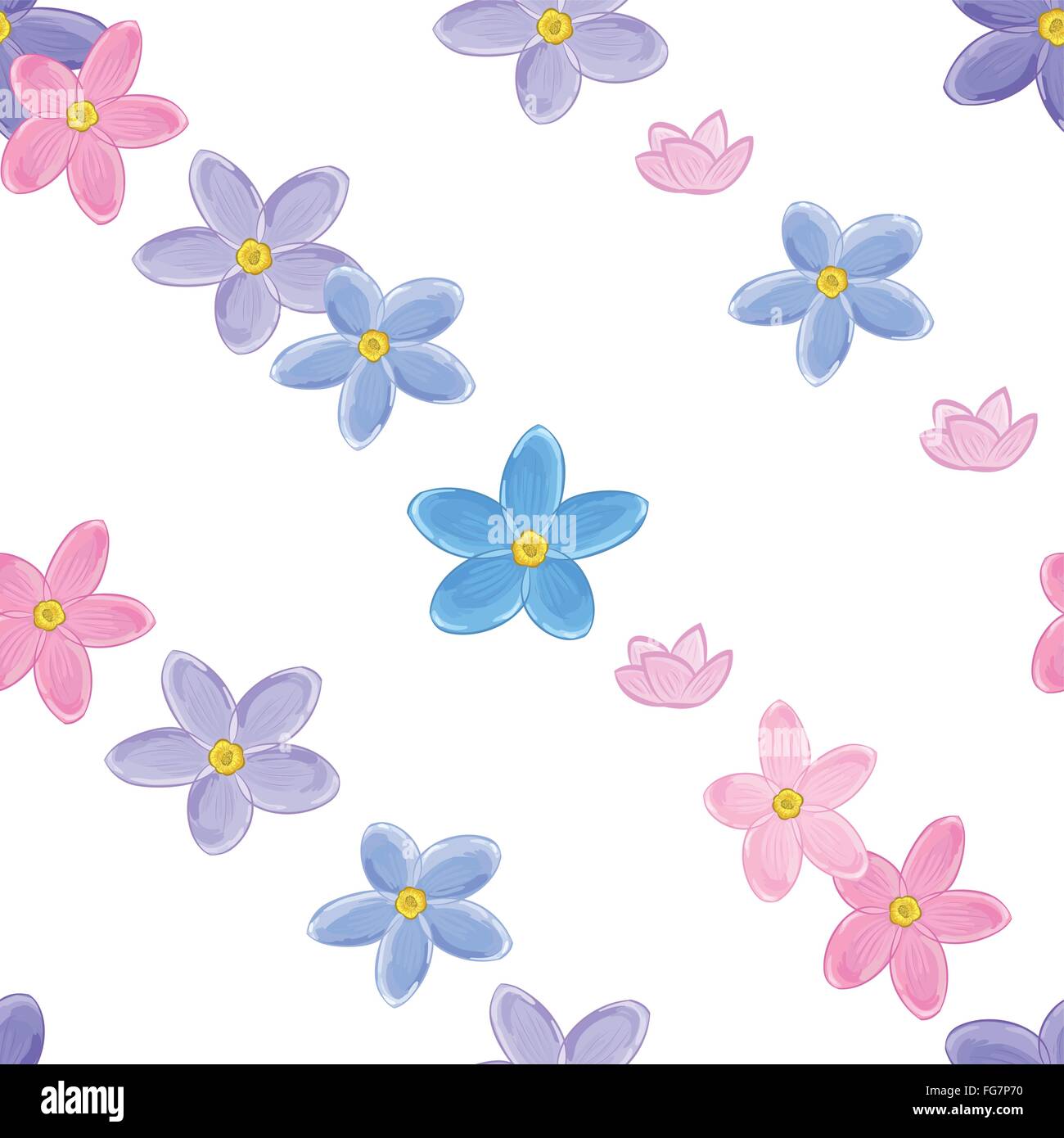 Seamless forget-me-not pattern Stock Vector Image & Art - Alamy