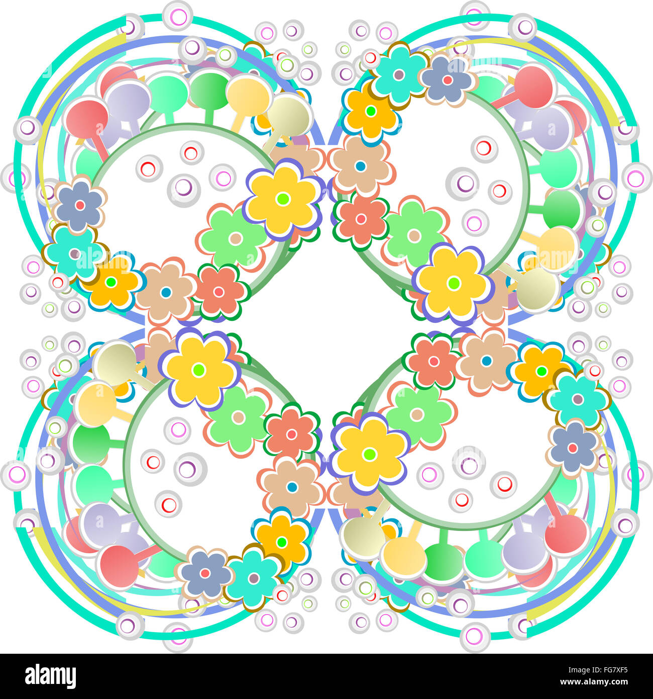 Ornate floral seamless texture, endless pattern with flowers Stock ...