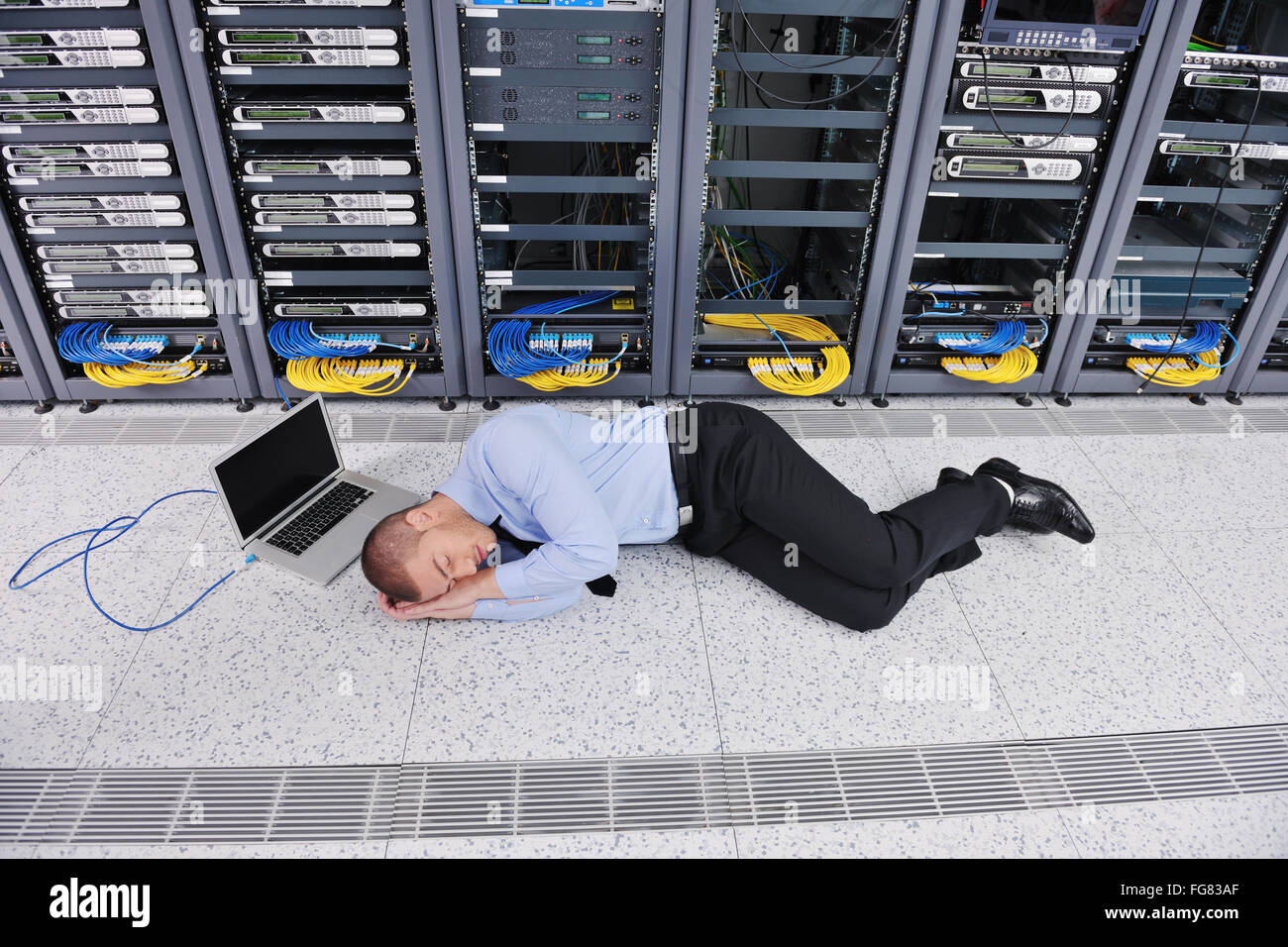 System Fail Situation In Network Server Room Stock Photo Alamy System Fail Situation In Network Server Room Stock Photo Alamy