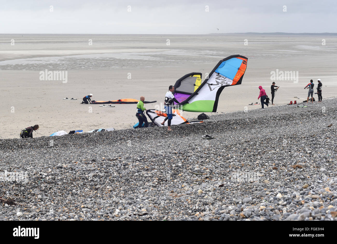 July 13th, 2015 - Cayeux sur mer Stock Photo