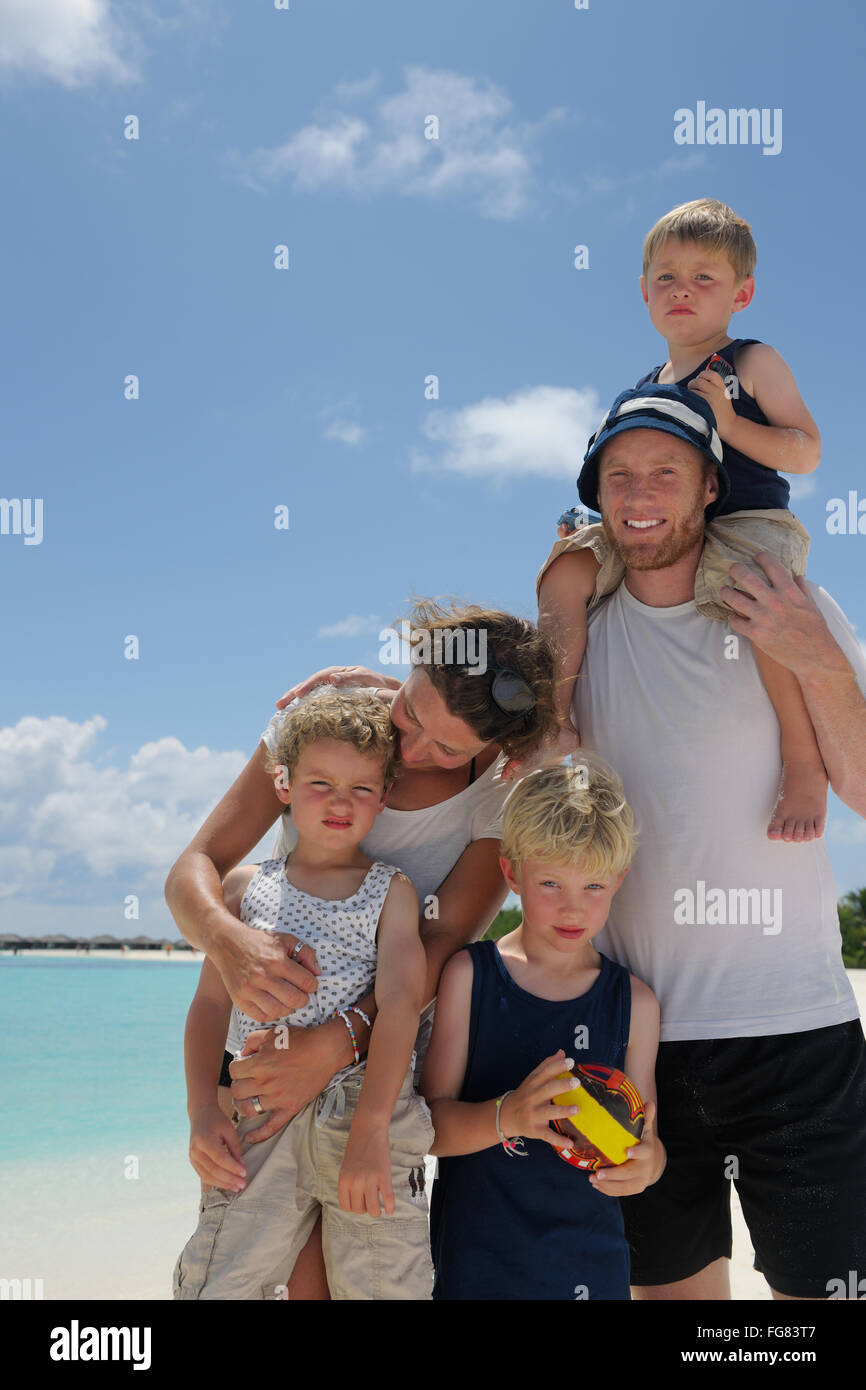happy family on vacation Stock Photo - Alamy