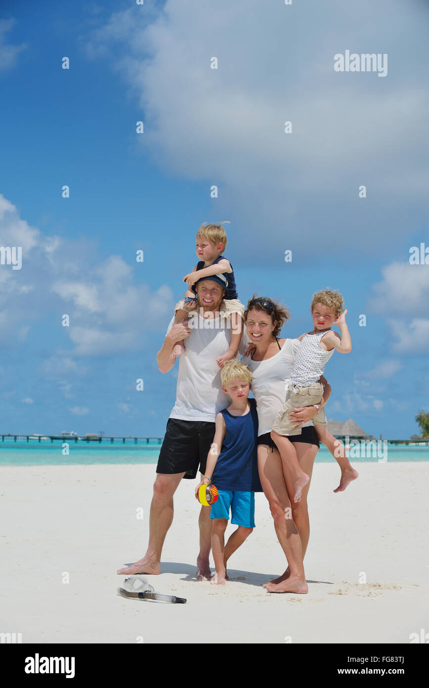 happy family on vacation Stock Photo - Alamy