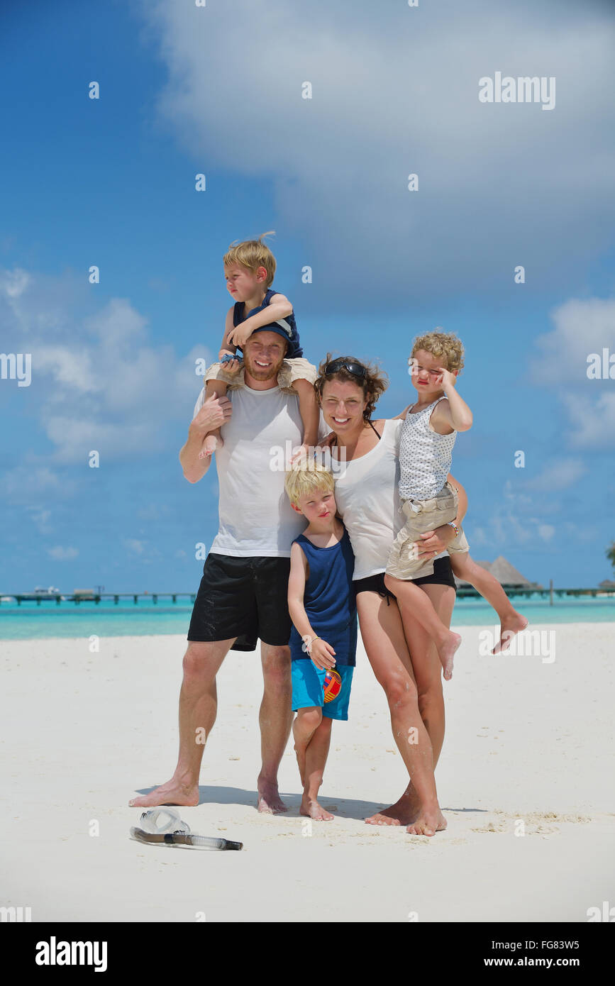 happy family on vacation Stock Photo - Alamy
