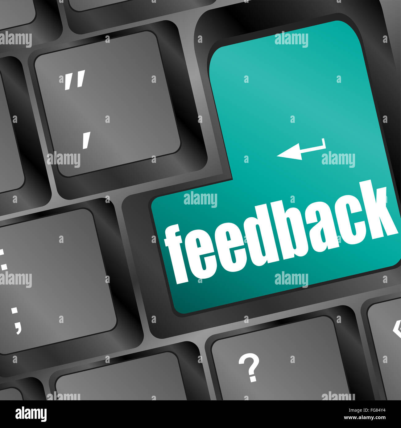 Questionnaire computer keyboard business concept hi-res stock ...