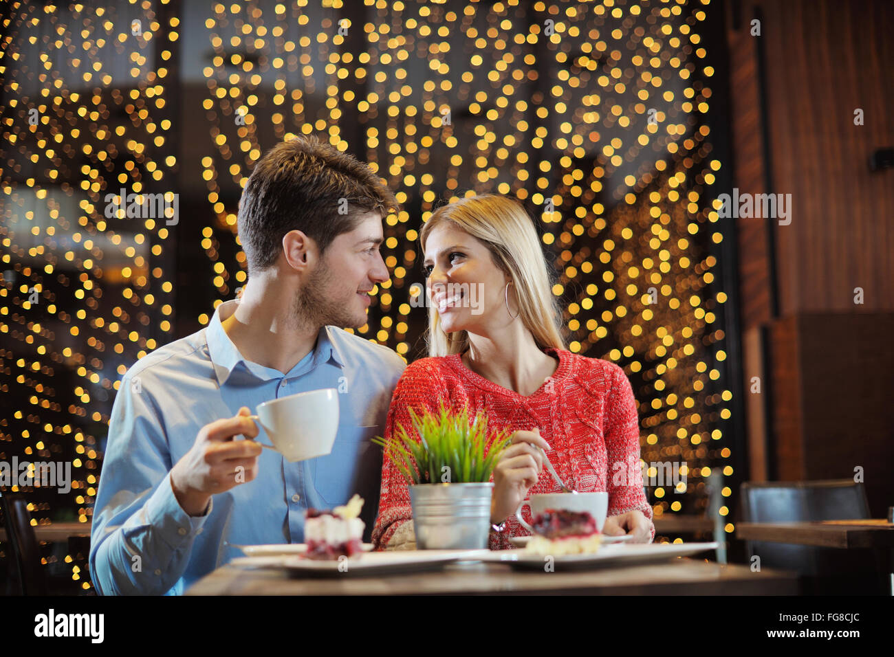 romantic evening date Stock Photo Alamy