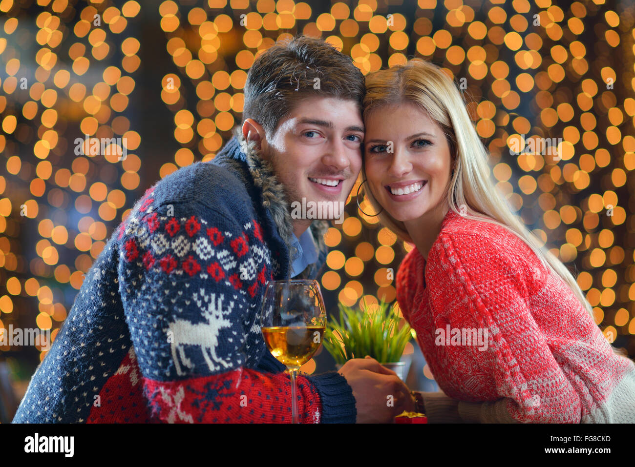 romantic evening date Stock Photo Alamy