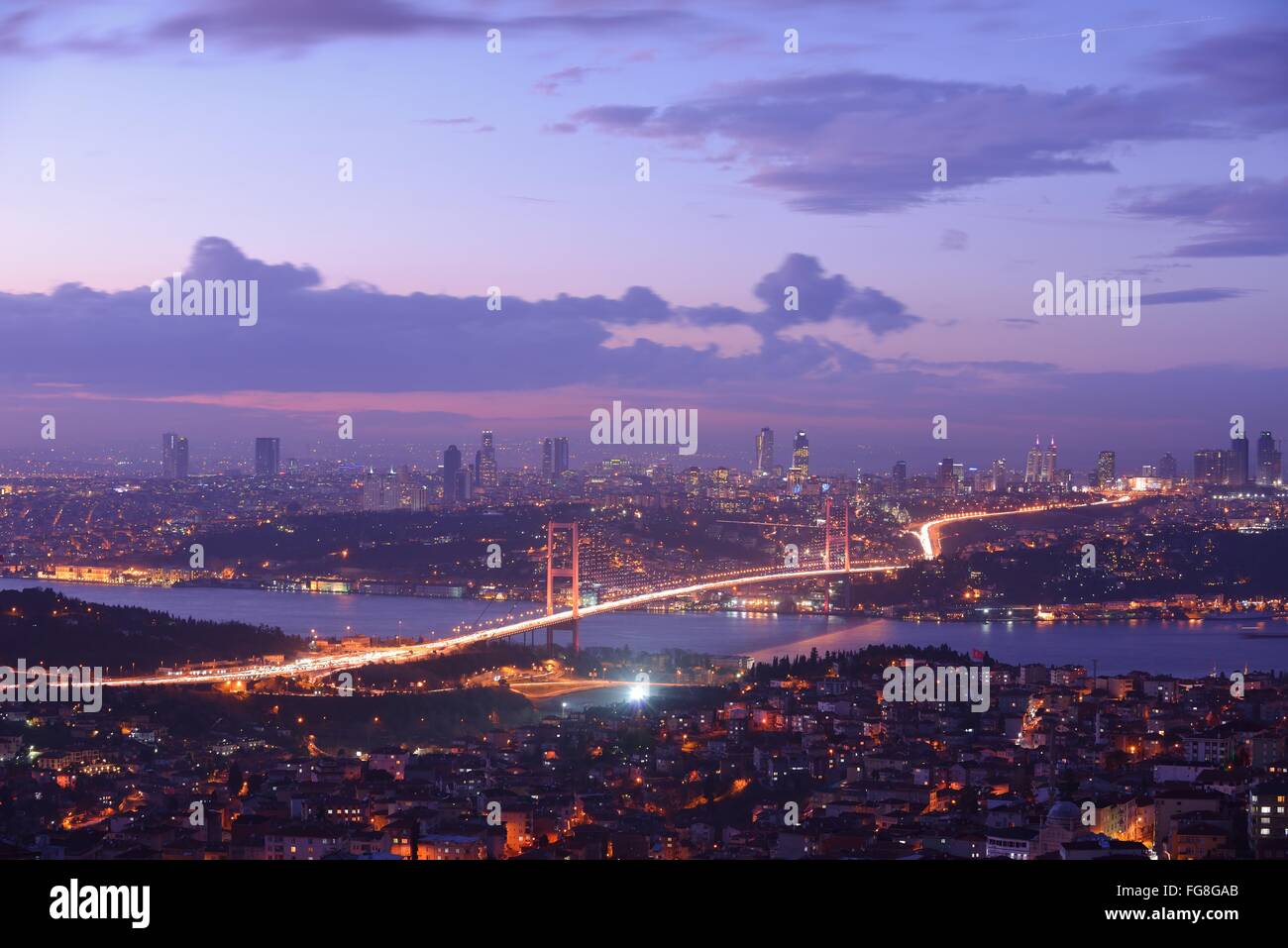 Istanbul Turkey Bosporus Bridge Stock Photo - Alamy