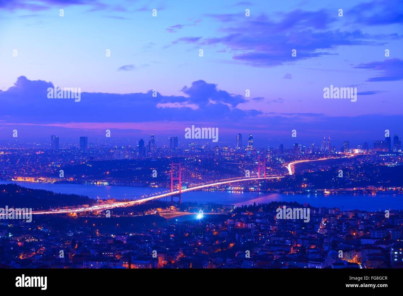 Istanbul Turkey Bosporus Bridge Stock Photo - Alamy