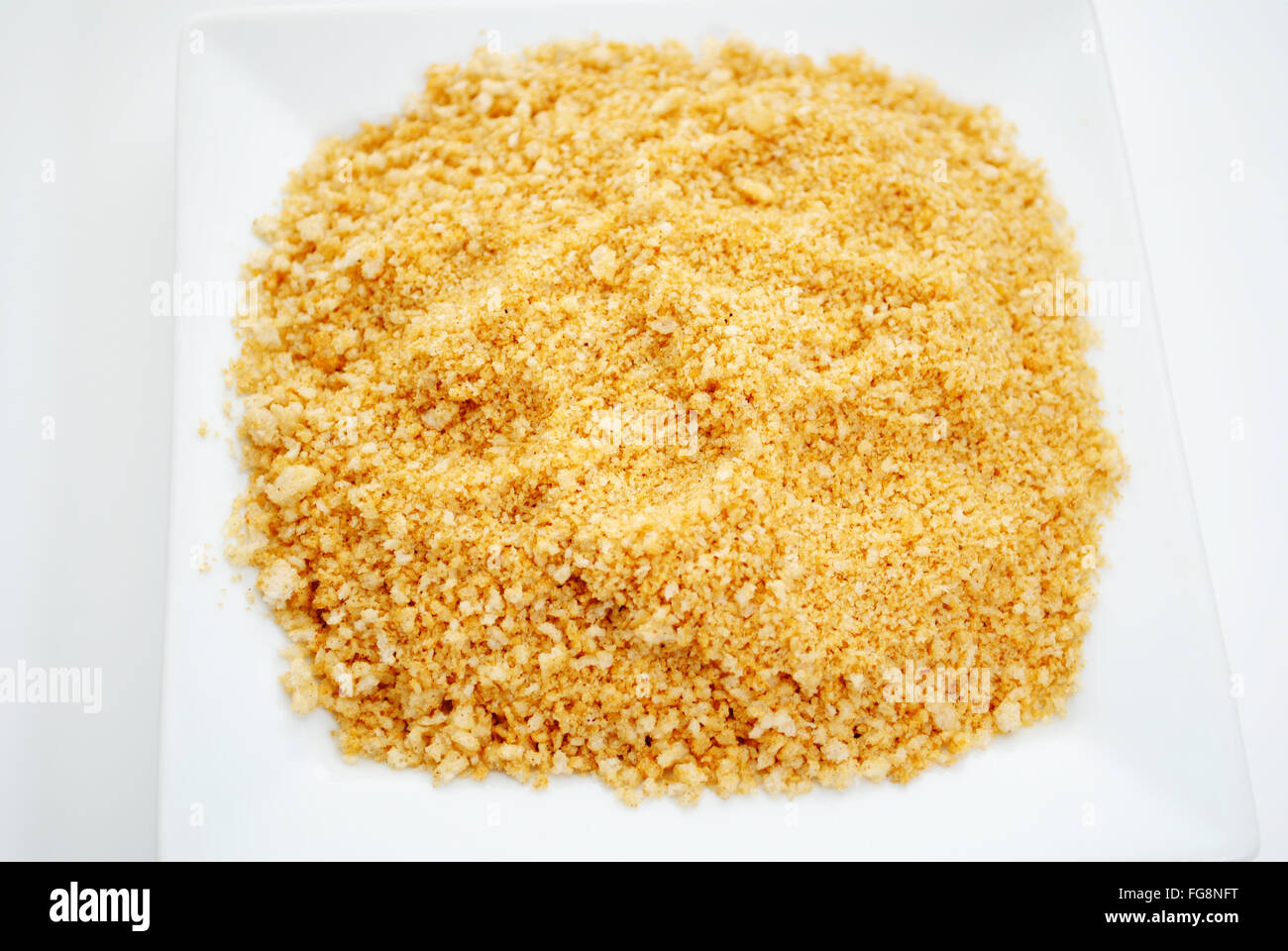Seasoned Panko Bread Crumbs on a Plate Stock Photo Alamy