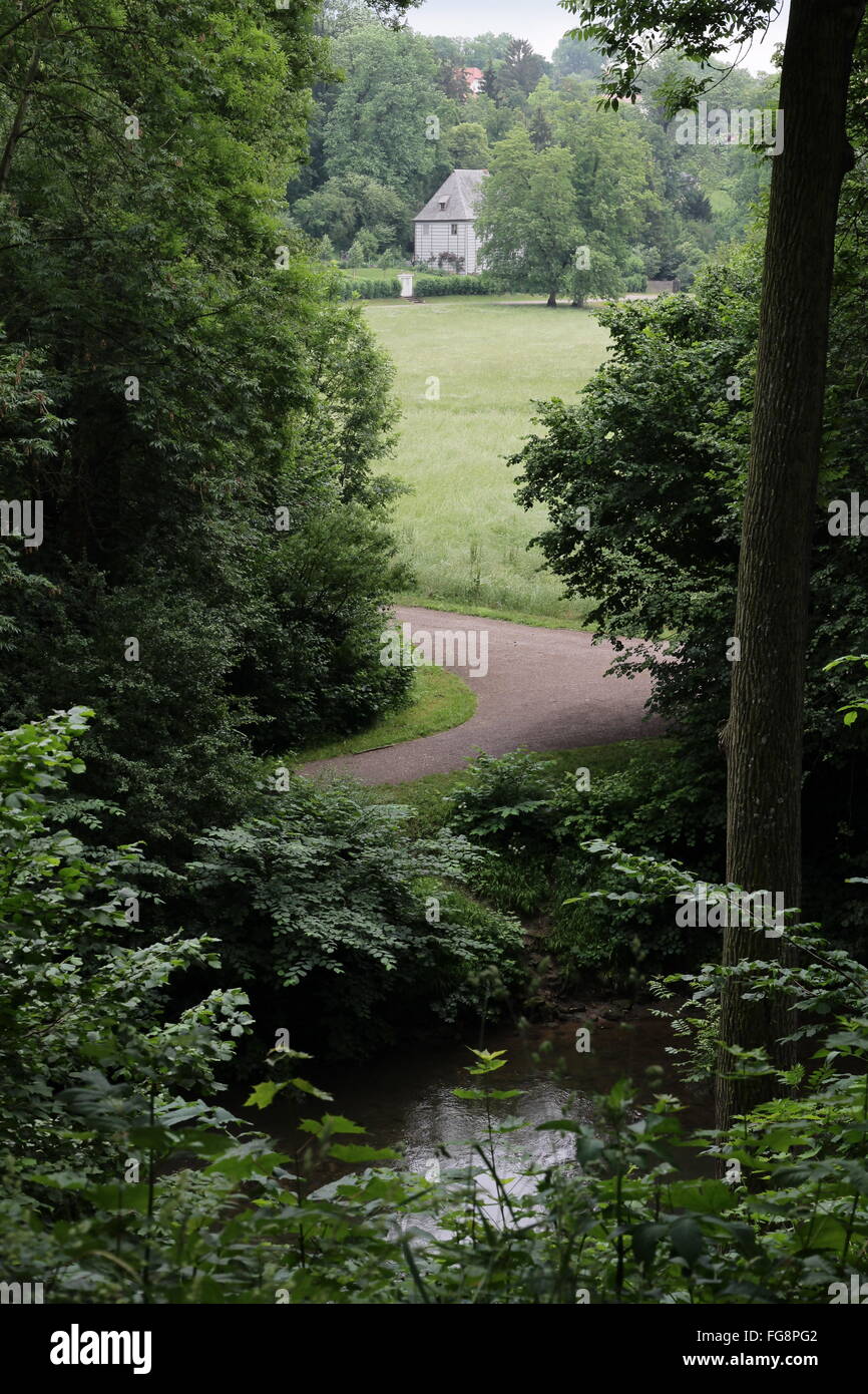geography / travel, Germany, Thuringia, Weimar, Park at the Ilm River ...