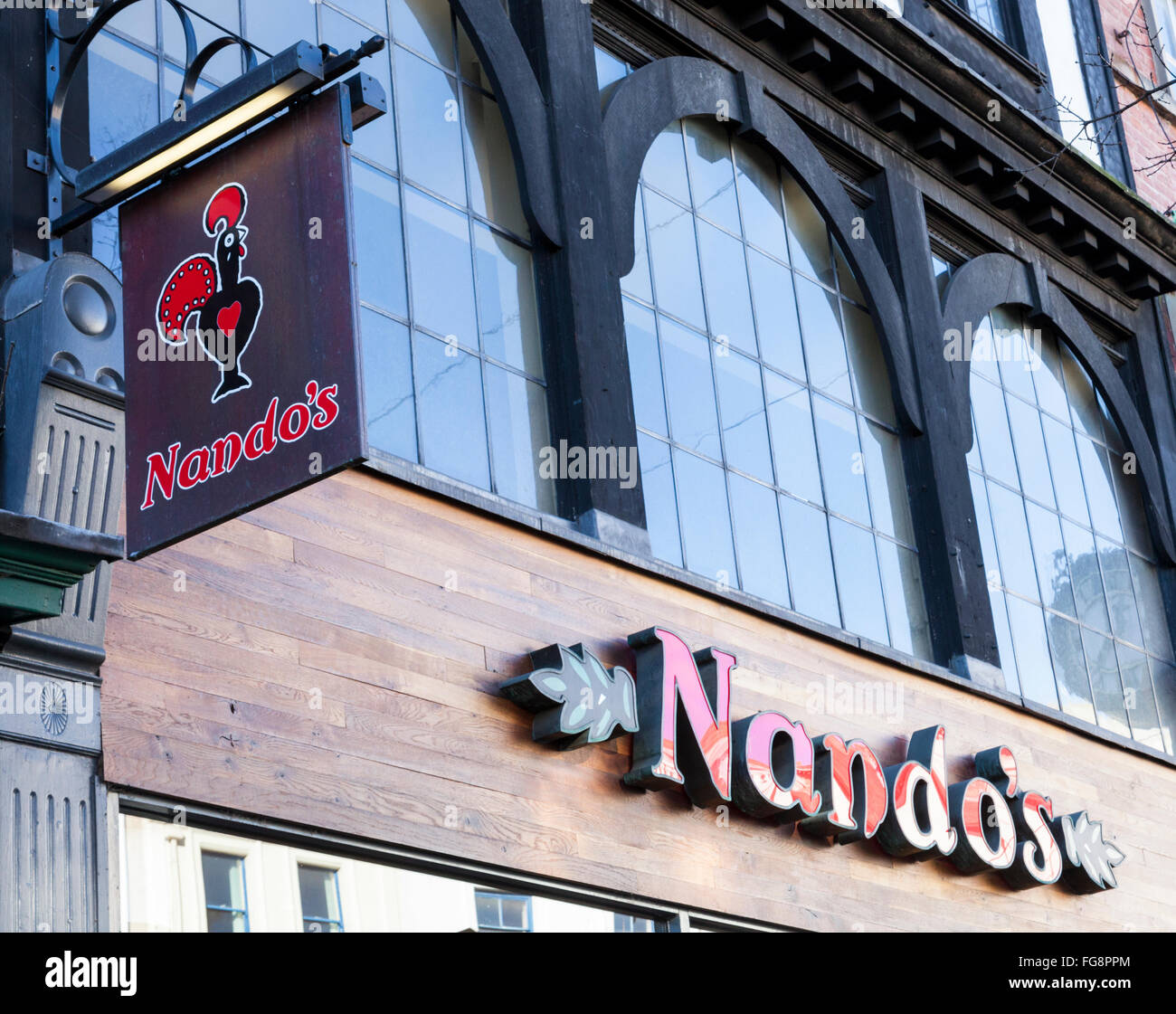 Nando's restaurant, Nottingham, England, UK Stock Photo