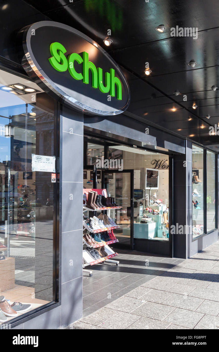 Schuh store, Nottingham, England, UK Stock Photo