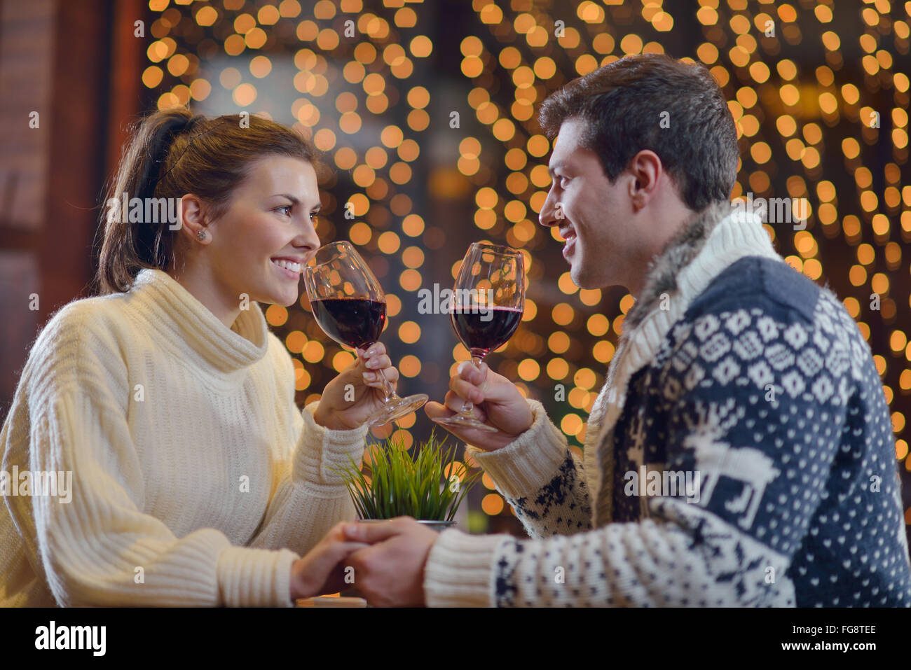 romantic evening date Stock Photo Alamy