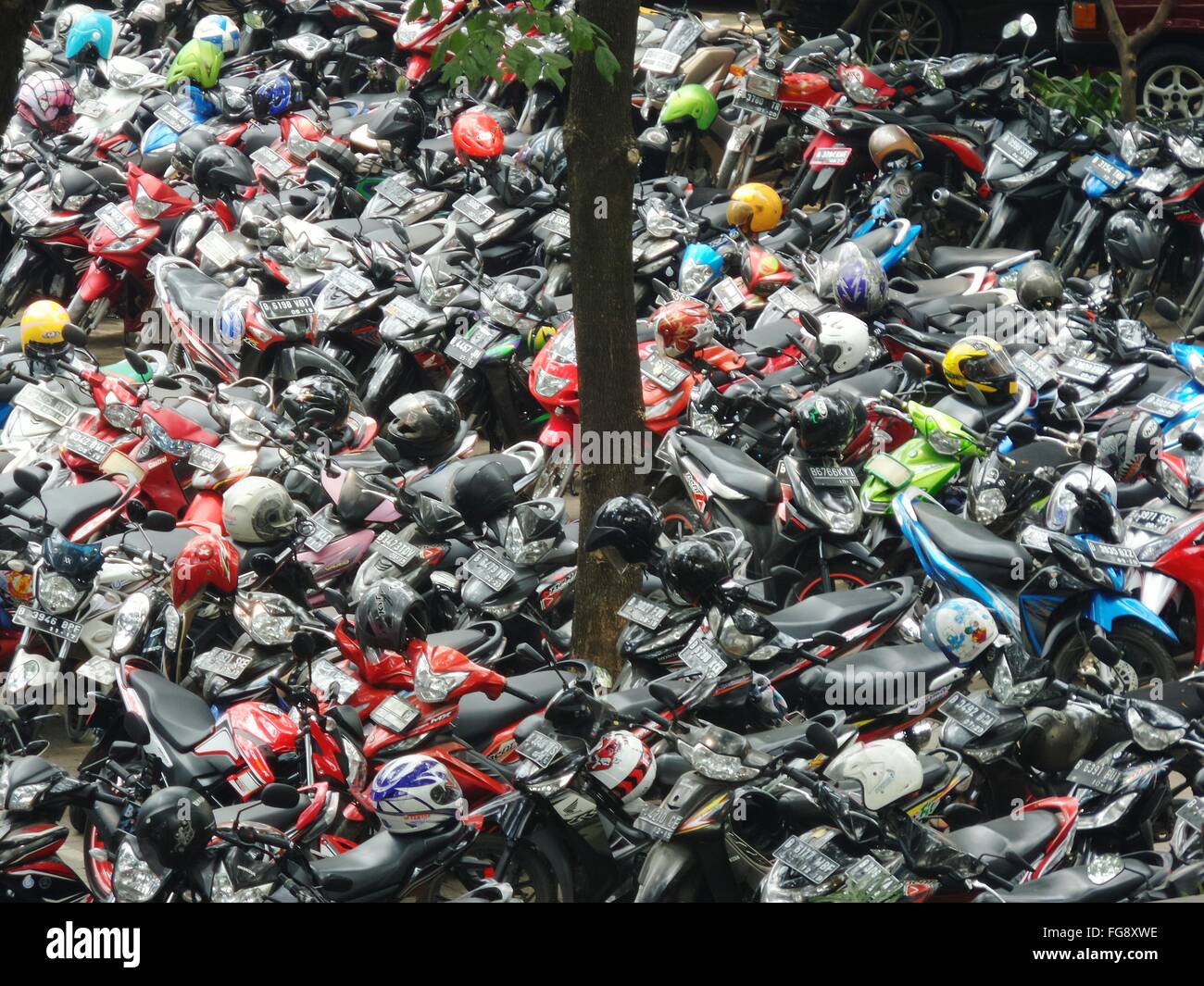 Motorcycle parking area hires stock photography and images Alamy