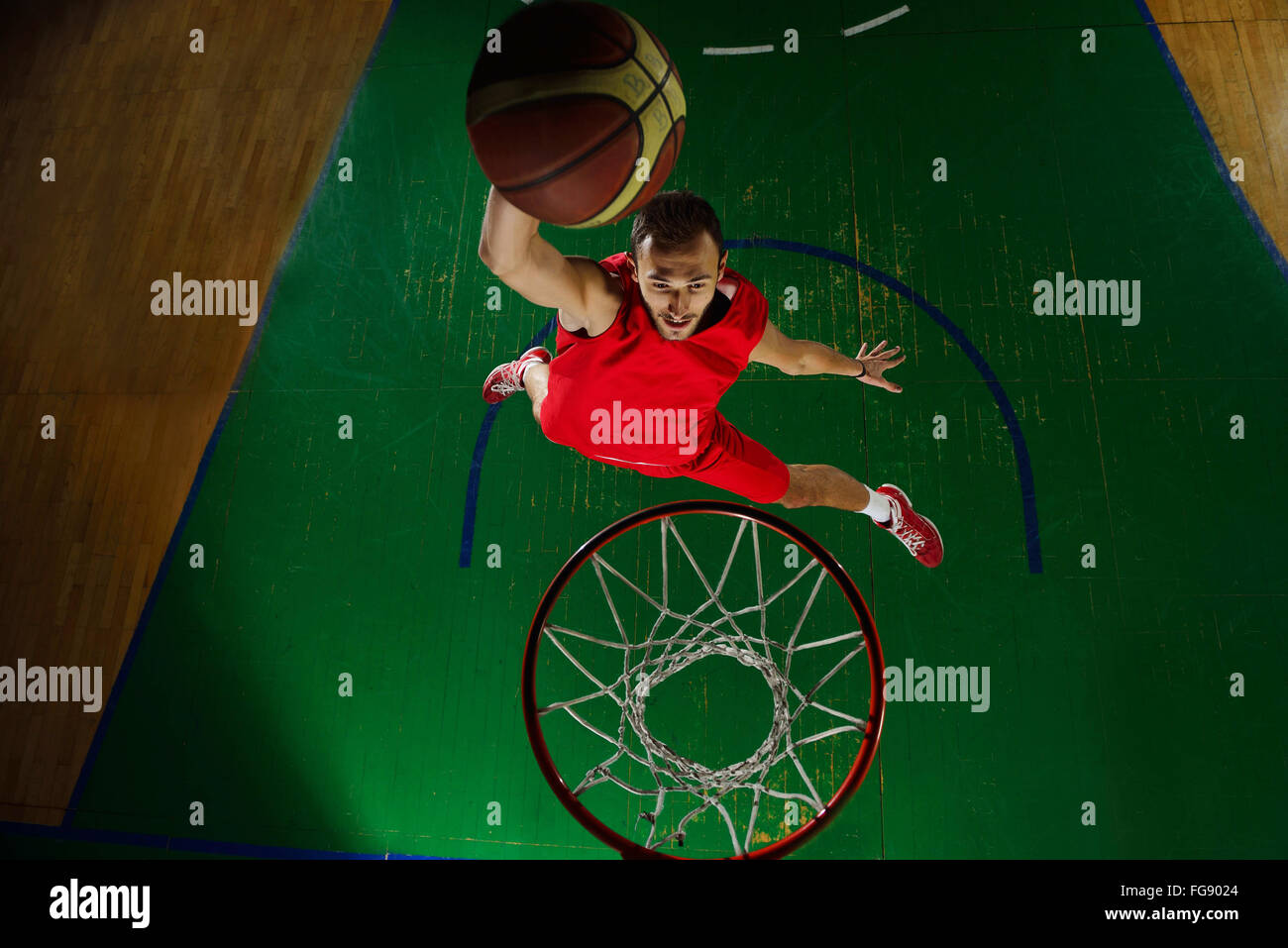 basketball player in action Stock Photo Alamy