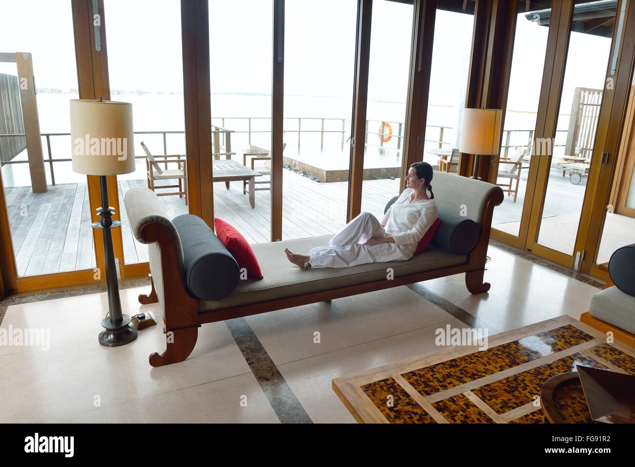 Portrait calm relax young hi-res stock photography and images - Alamy
