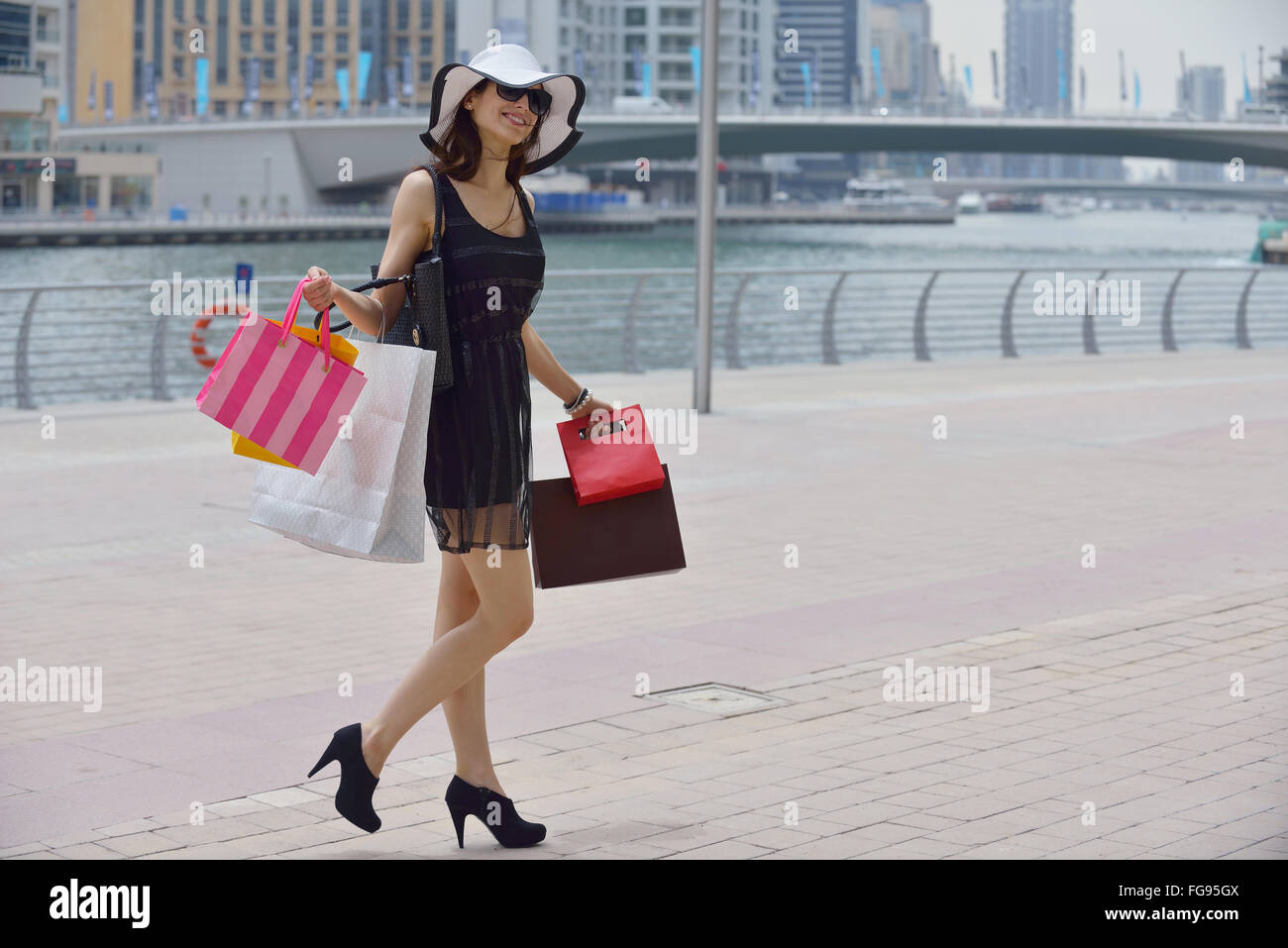Posh Woman Lifestyle Shopping Luxury Showroom Stock Image - Image of blank,  bags: 149047861