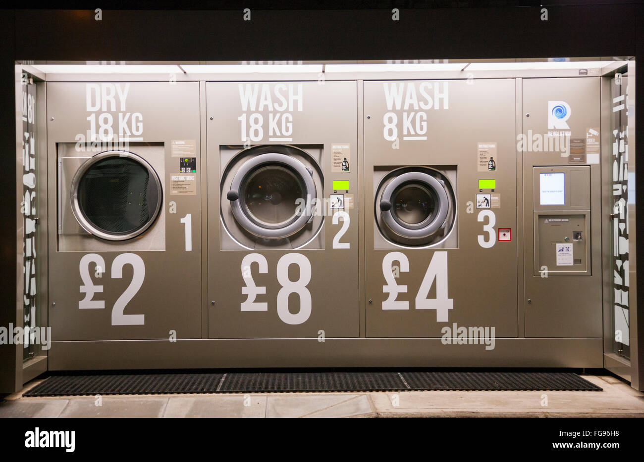 Revolution 24/7 outdoor selfservice launderette laundry / launderette