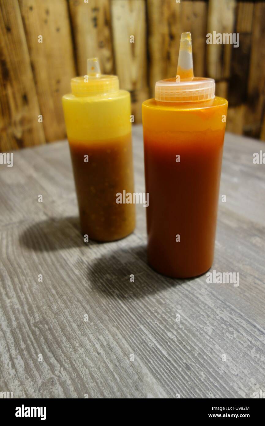 Sauce bottles hires stock photography and images Alamy