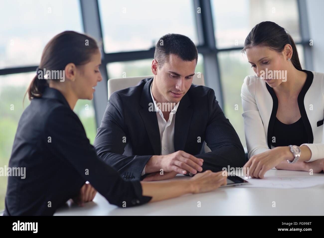 Business People business people in a meeting at office Stock Photo - Alamy