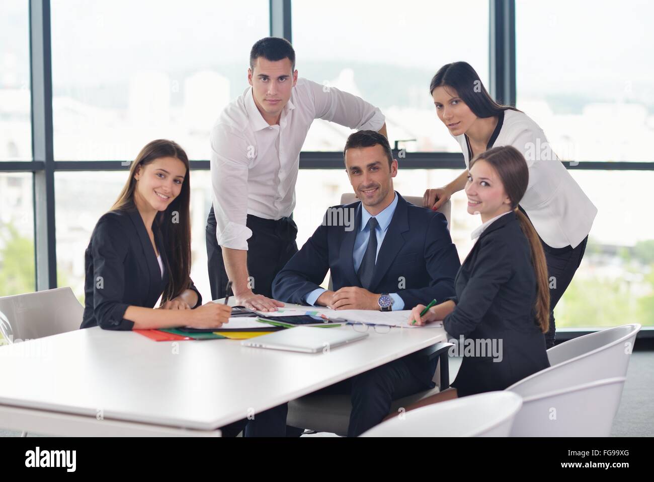 Business People business people in a meeting at office Stock Photo - Alamy