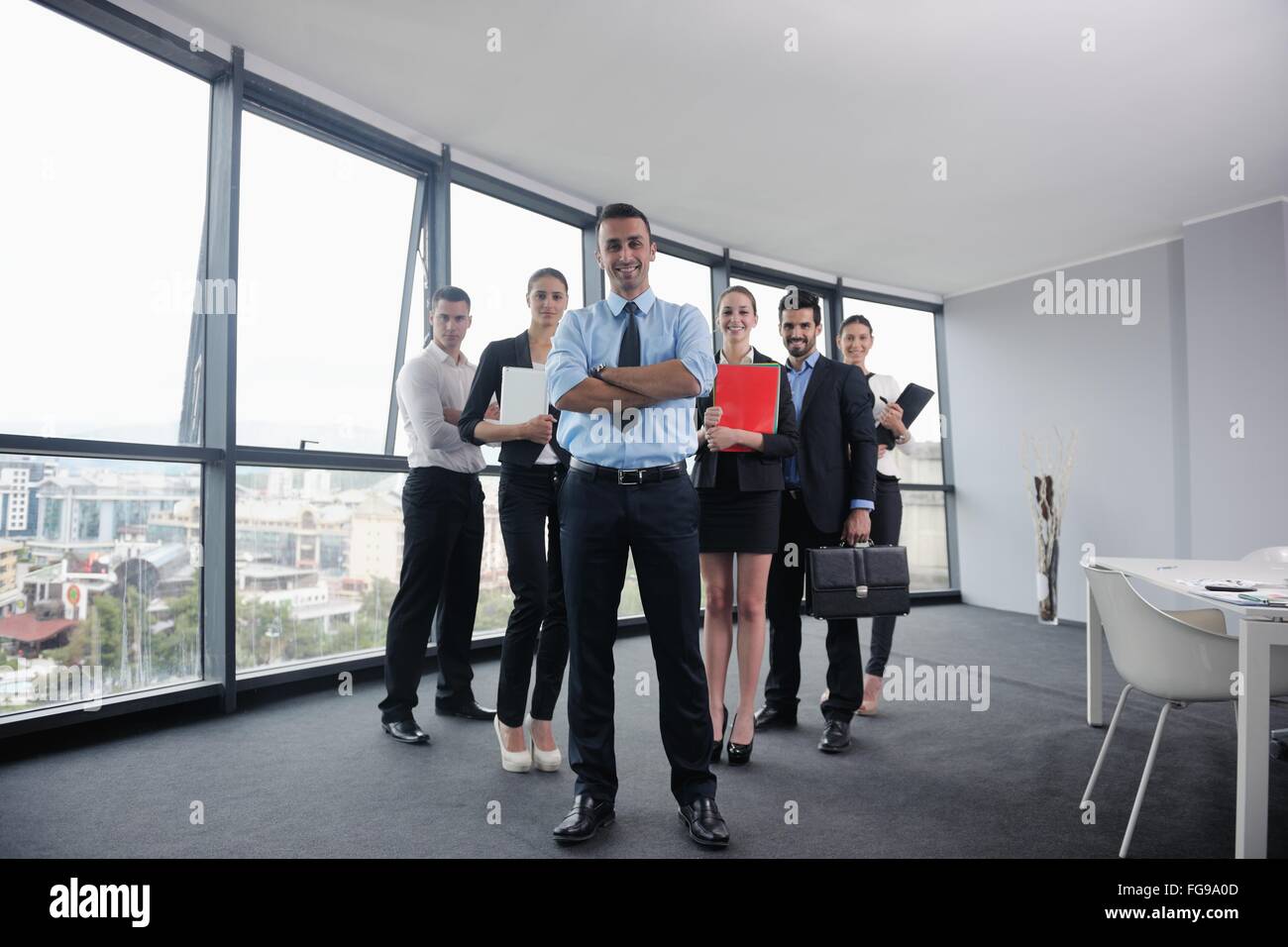 business people in a meeting at office Stock Photo - Alamy