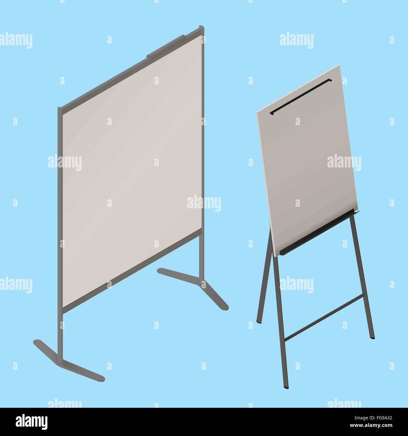 flip chart whiteboard isometric vector Stock Vector Image & Art Alamy