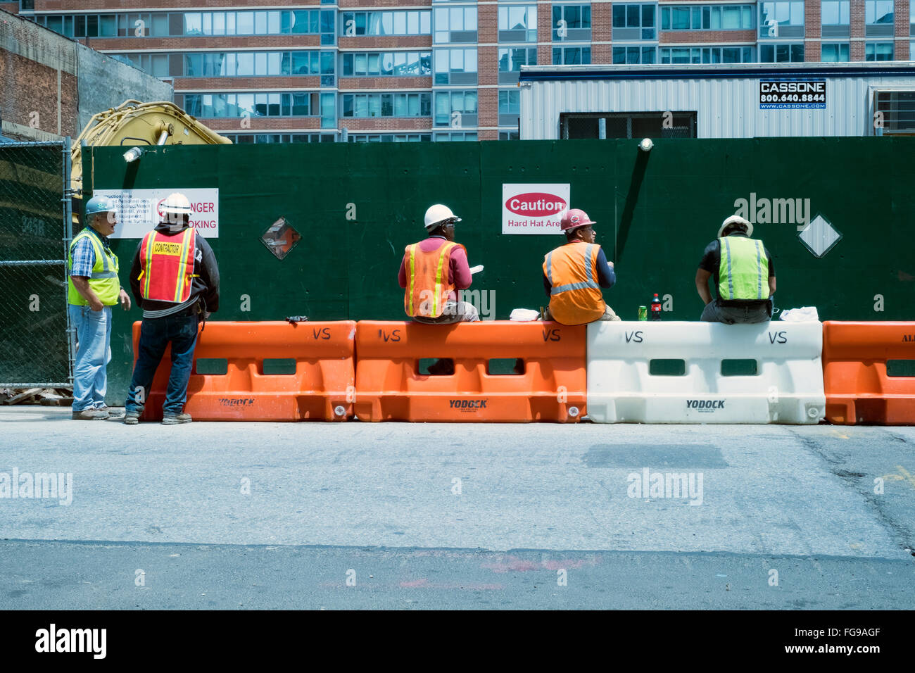 Construction site in Manhattan's Chelsea neighborhood Stock Photo