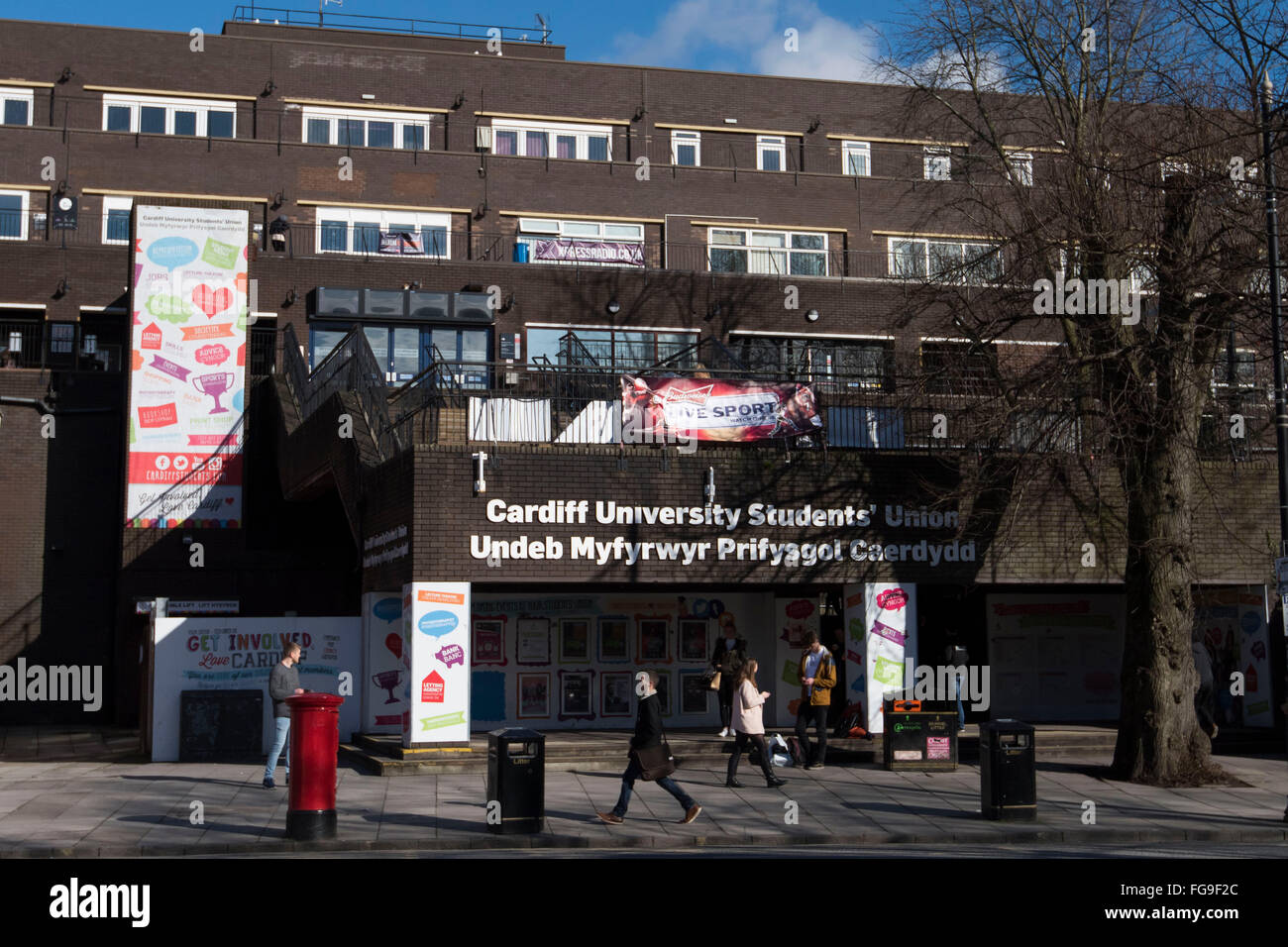 Cardiff University Students' union in Cardiff, South Wales Stock Photo