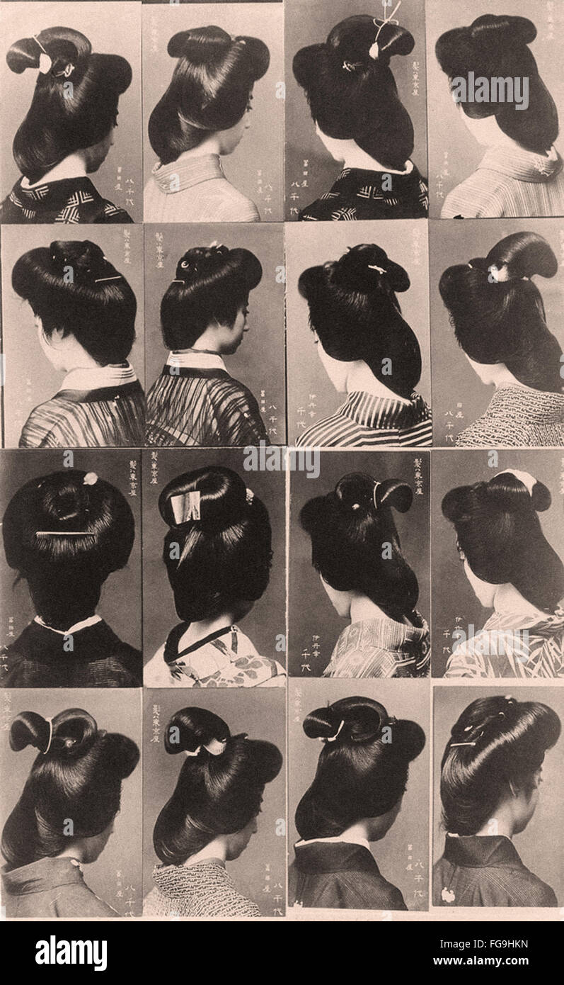 Japanese Women Hairstyle 1910s Stock Photo 96097785 Alamy