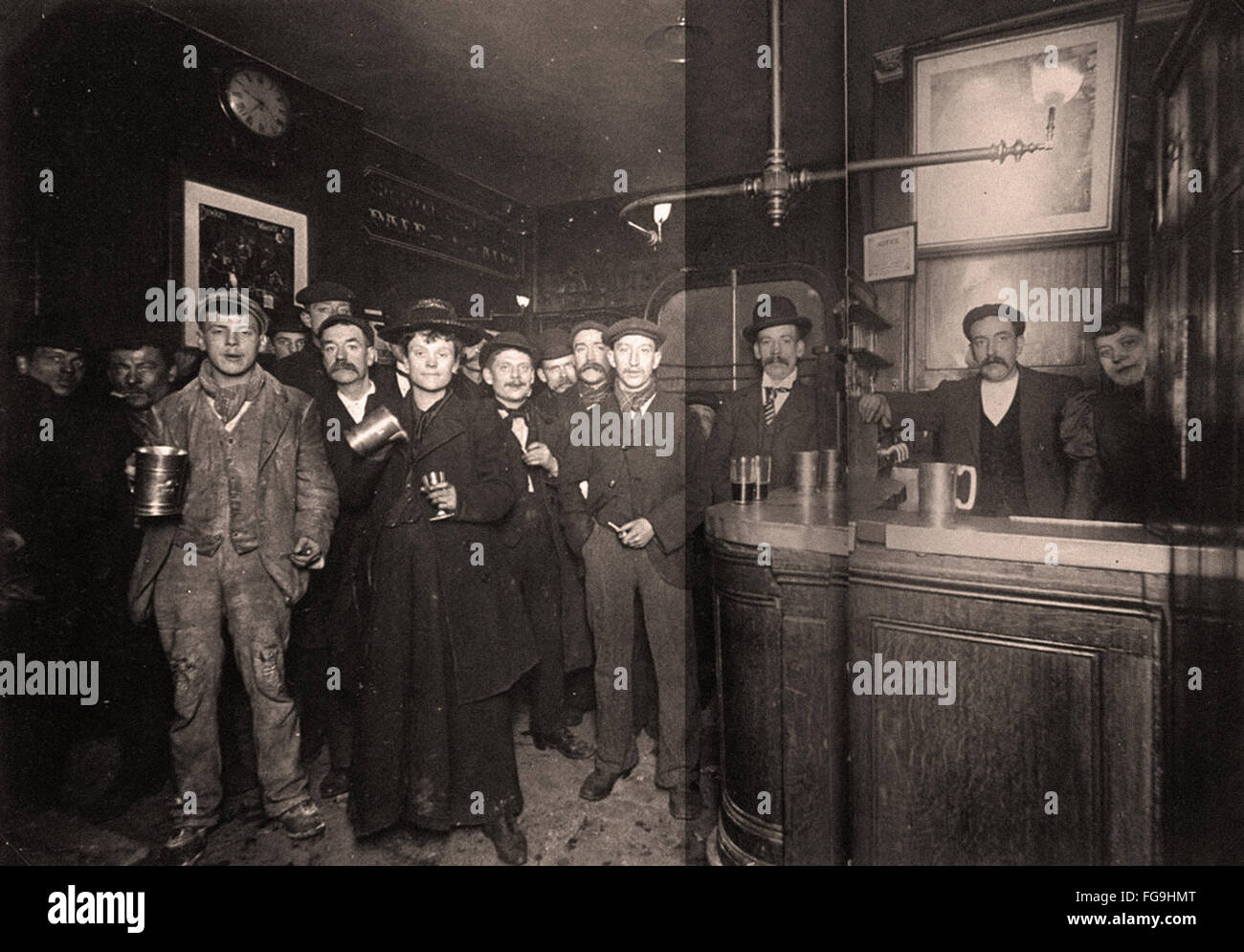 London Pub in 1898 Stock Photo
