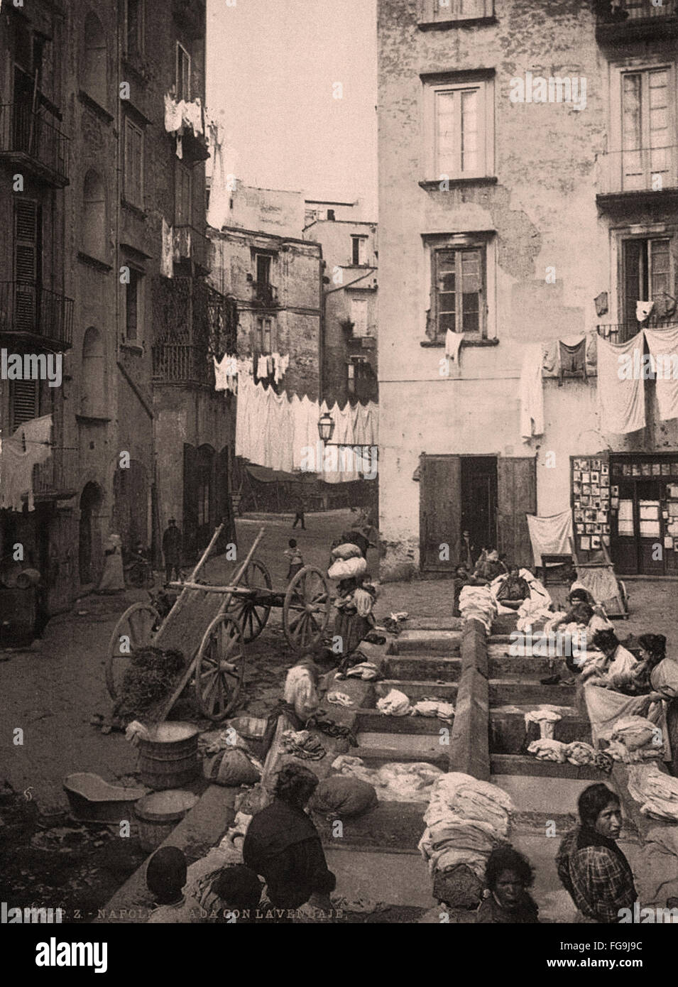 Naples  before the 1900s Stock Photo