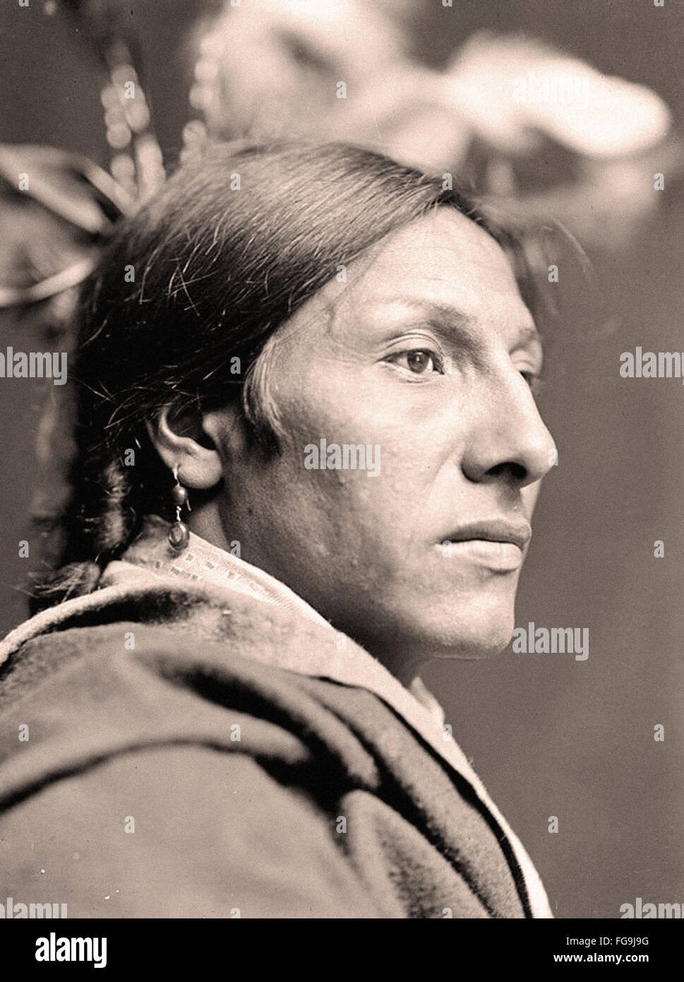 Native Americans Portraits Stock Photo